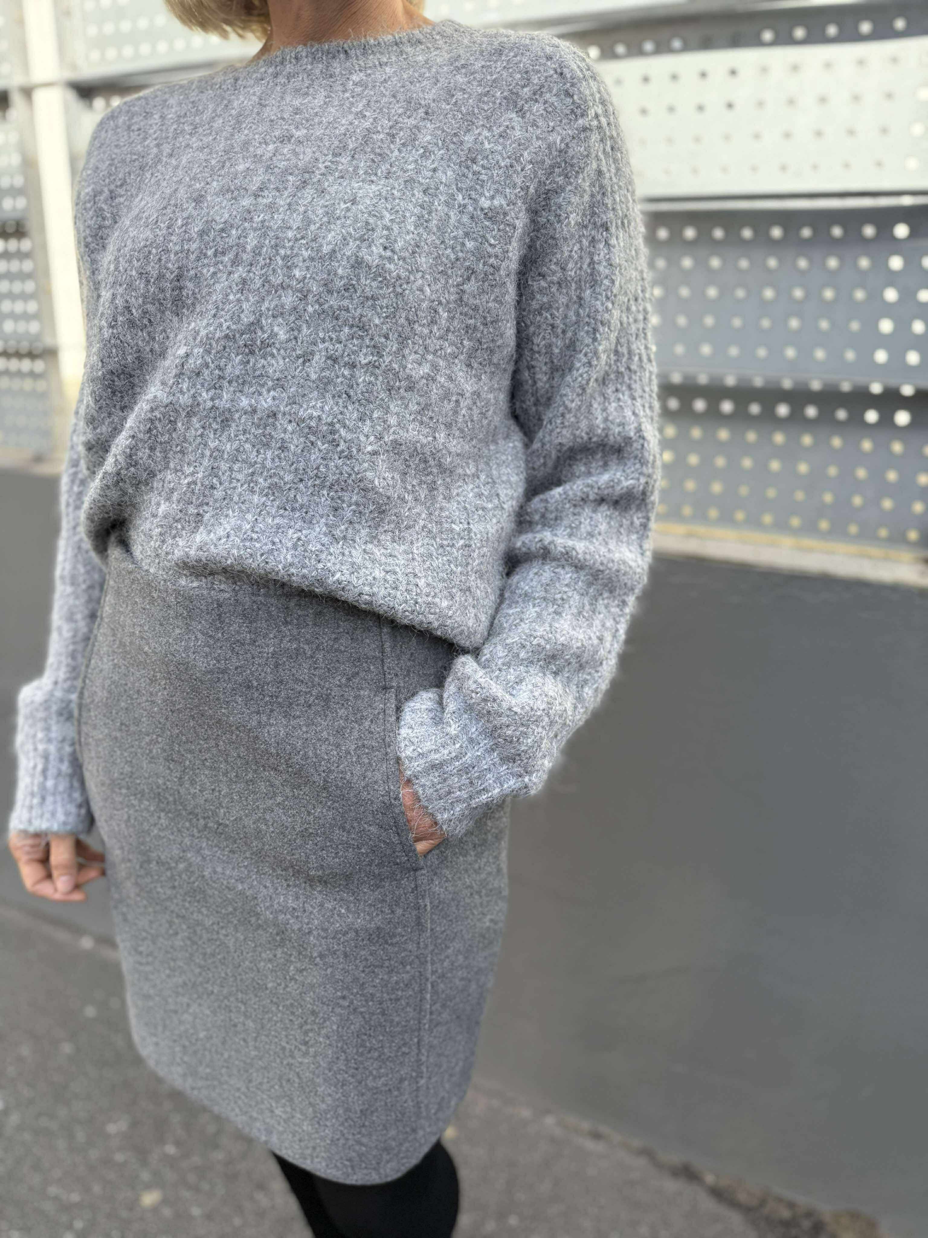 VMFORTUNEALLISON Short Skirt - Medium Grey Melange